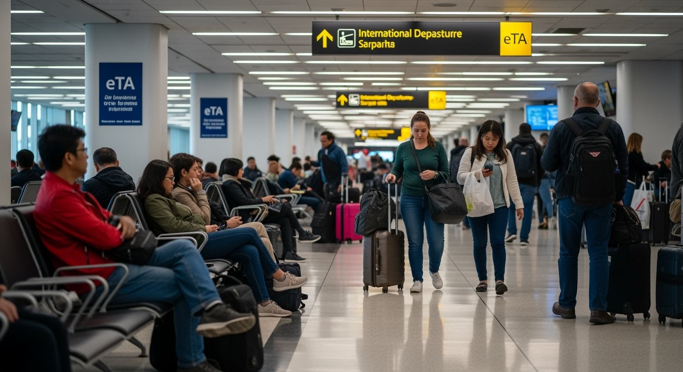 Transit aéroport britannique avec eTA Angleterre