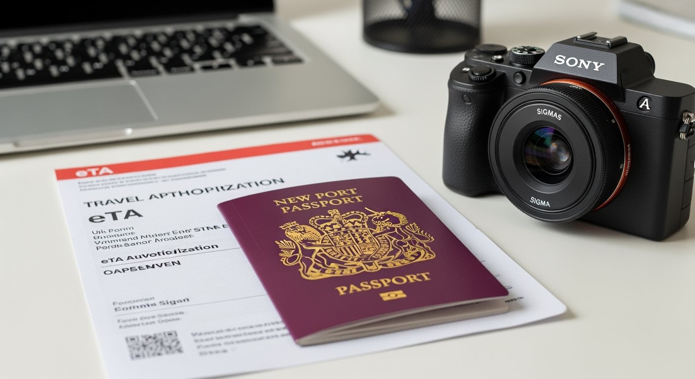 Nouveau passeport et procédure eTA Angleterre
