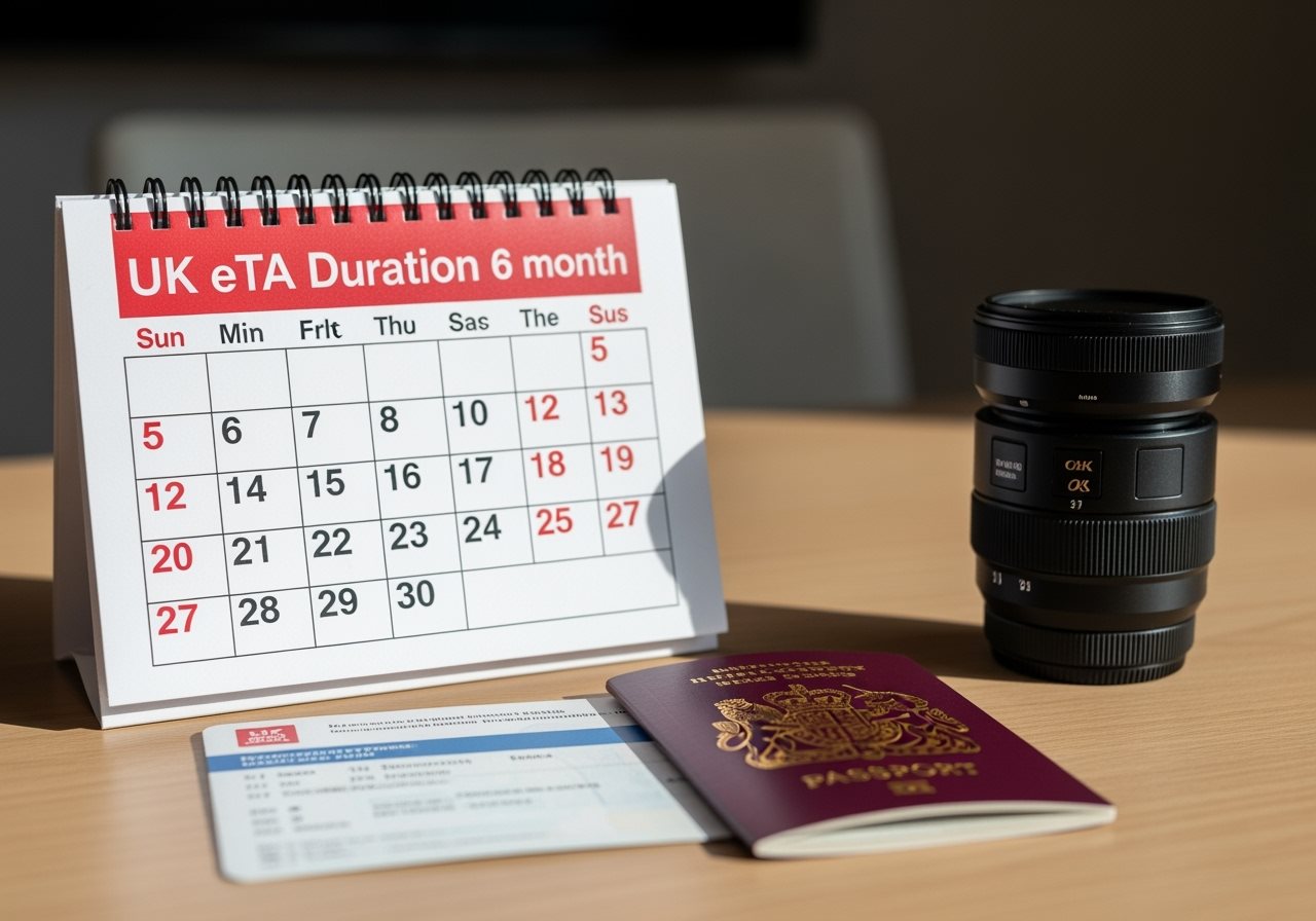 Durée séjour eTA Angleterre - 6 mois maximum